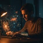 Founding Engineer especializado en IA aplicada trabajando en un entorno tecnológico avanzado dentro de una startup respaldada por Y Combinator.