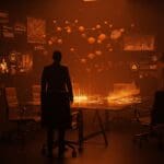 Larry Summers dejando OpenAI simbolizando impacto reputacional y crisis en gobierno corporativo tech tras escándalo Epstein.