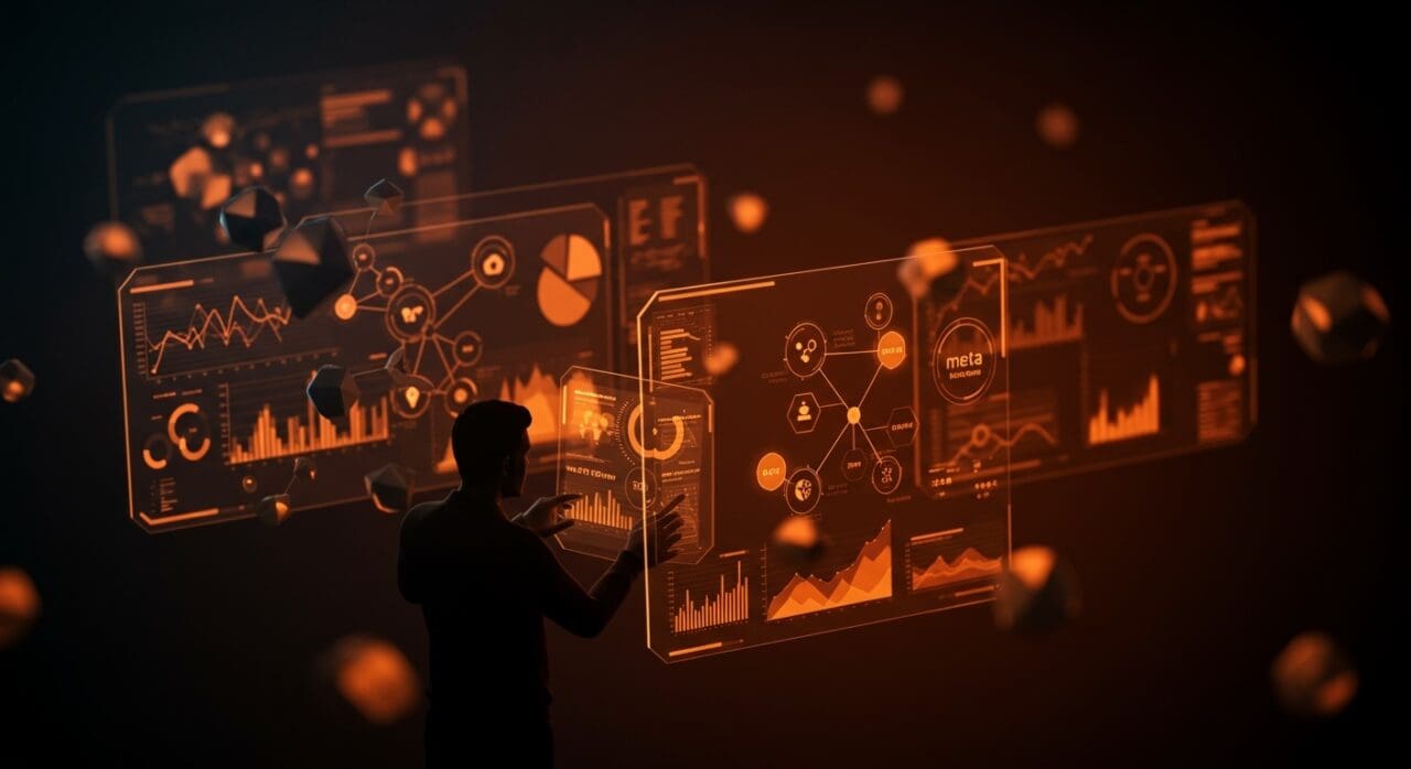 Founder fintech analizando estructuras financieras avanzadas y deuda off-balance-sheet de Meta en contexto tecnológico.