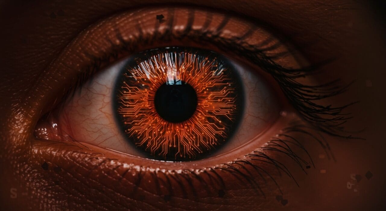 Representación visual del aumento del fraude de gastos facilitado por inteligencia artificial con iconografía de seguridad y automatización tecnológica.