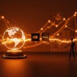 Colaboración visual de Nvidia y Microsoft en inversión de IA en Anthropic destacando impacto en startups y funding en Latinoamérica.