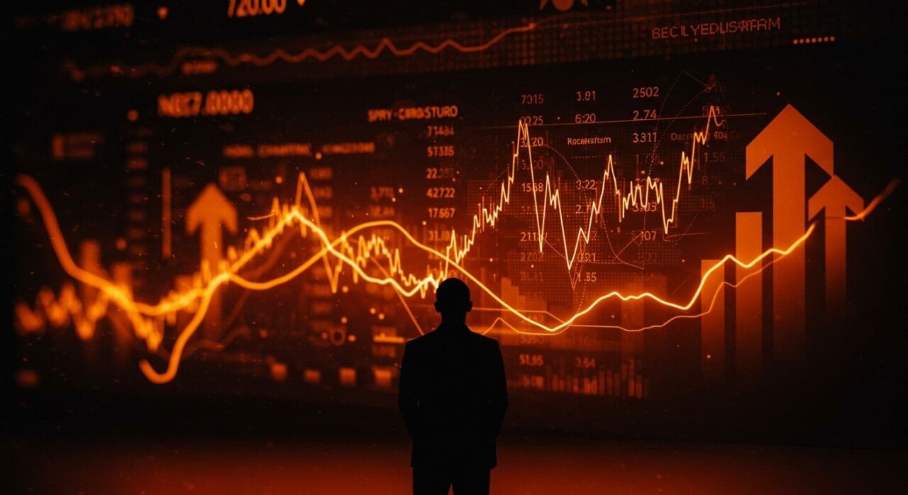 Impacto de la apuesta en inteligencia artificial de Oracle reflejado en la caída bursátil y tendencias del mercado tecnológico en Wall Street.