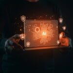 Navegador web Orion 1.0 con enfoque en privacidad y AI, ilustrado en un entorno tecnológico moderno para startups y fundadores tech.