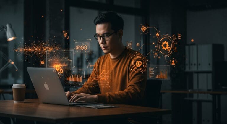 Herramienta Pomelli de IA de Google Labs automatizando campañas de marketing para PyMEs con contenido coherente y on-brand.