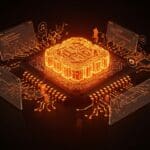 Portación del kernel Linux a WebAssembly mostrando un sistema operativo Linux funcionando dentro de un navegador web, simbolizando virtualización y sandboxing en desarrollo tecnológico.