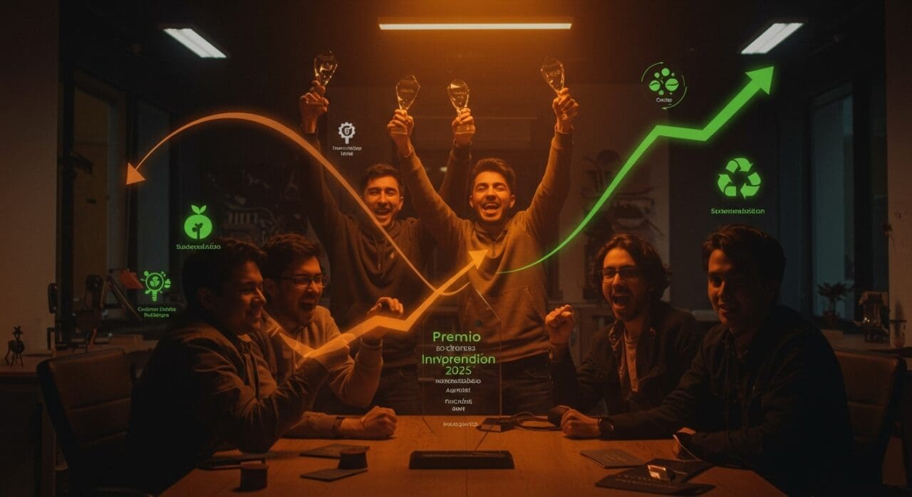 Ganadores del Premio Emprende 2025 de BancoEstado impulsando innovación y financiamiento para MiPymes chilenas.