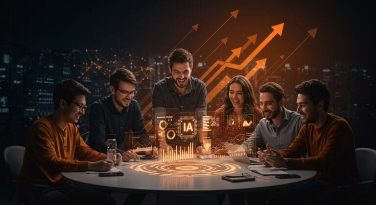 Startup chilenas colaborando en innovación tecnológica y premio nacional de inteligencia artificial impulsando la transformación digital.