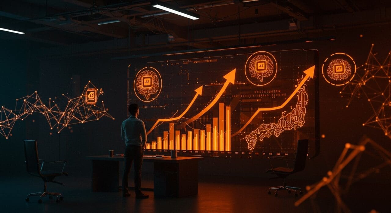 Startup japonés Sakana AI recibiendo financiamiento de $135M y alcanzando valuación de $2.65B impulsando innovación en inteligencia artificial.