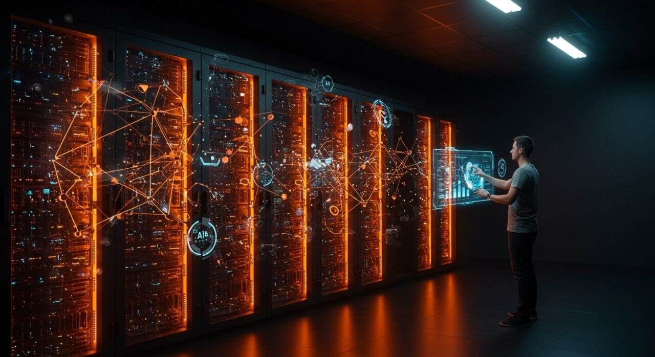 Infraestructura AI optimizada con GPUs para modelos LLM que reduce costos, destacando automatización y escalabilidad en tecnología startup.