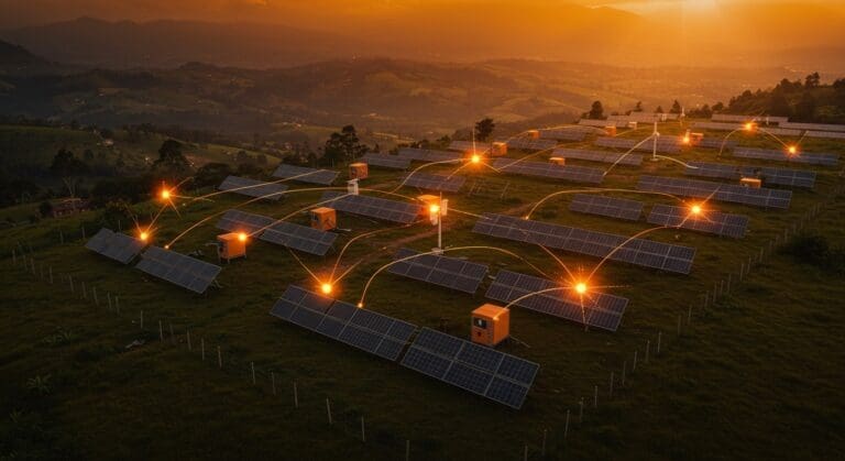 Minigranjas solares en Colombia financiadas por Solenium impulsando la transición energética con apoyo de FMO.