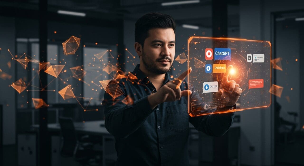 Startup chilena líder utilizando plataforma IA para optimizar visibilidad de marcas digitales en América Latina a través de chats inteligentes.