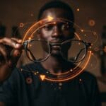 Startup ugandesa creando gafas sostenibles con economía circular reutilizando cuernos de buey para innovación en mercados emergentes.