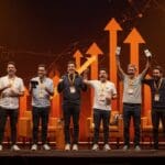 Startups andaluzas celebrando éxito en Web Summit Lisboa 2025, destacando innovación, emprendimiento y tecnología.