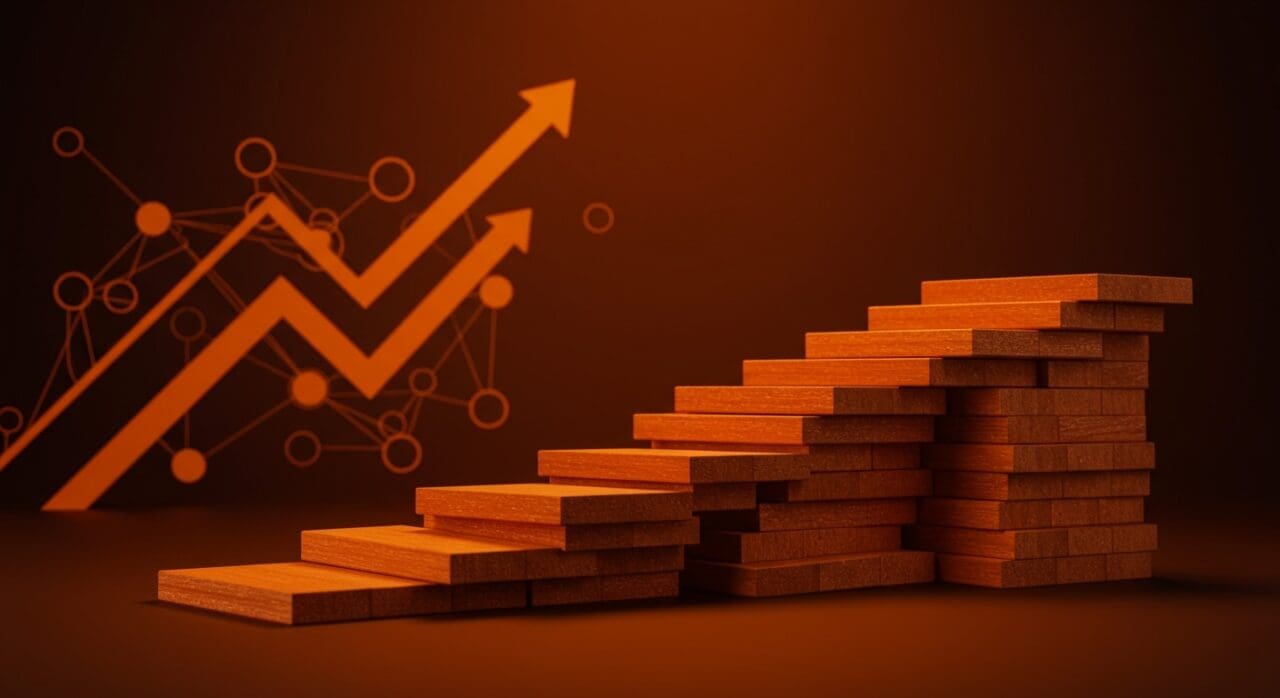 Losas de madera estructural innovadoras para construcción sostenible promoviendo la descarbonización y tecnología verde en startup chilena.