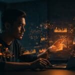 Fundador tecnológico analizando outputs estructurados en Claude Developer Platform para mejorar la fiabilidad y automatización de APIs con inteligencia artificial.