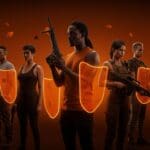 Personas de minorías y LGBTQ en Estados Unidos con armas en actitud de autodefensa por temor político, ilustrando tendencias sociales.