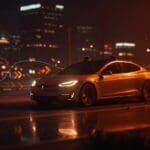 Tesla robotaxi autónomo operando en Arizona representando innovación en movilidad y oportunidades para startups tecnológicas.