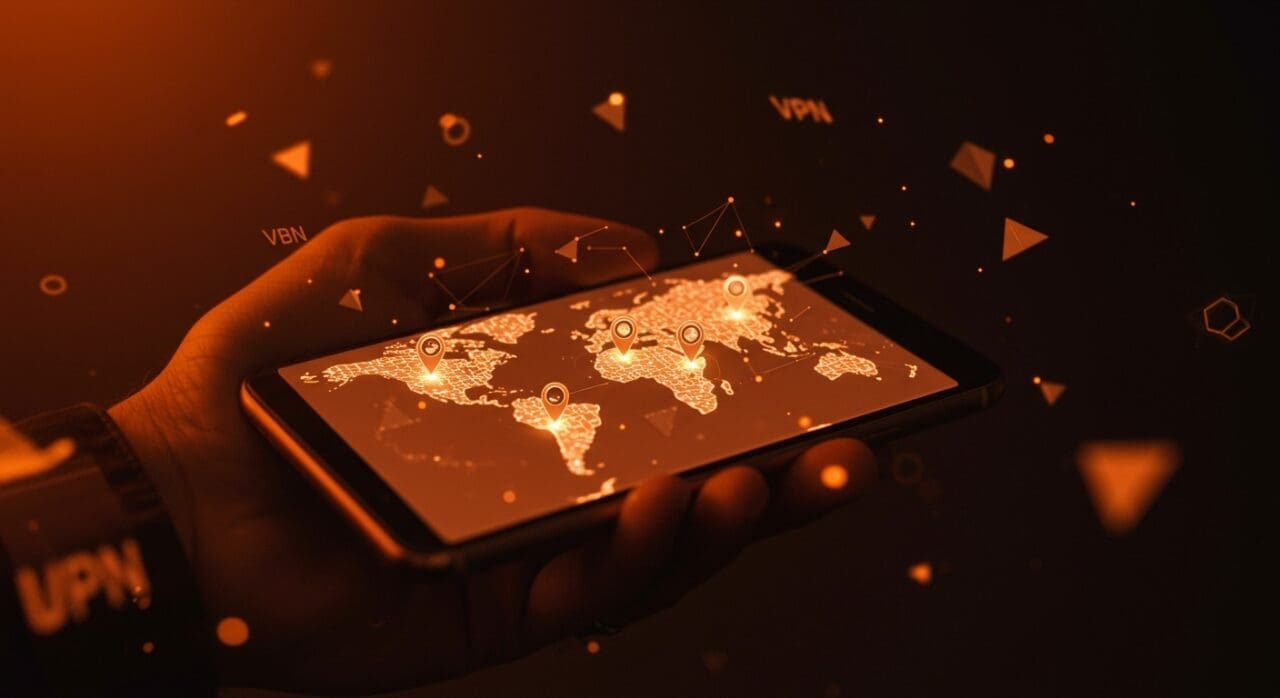 Mapa digital con pines de localización en smartphone, representando riesgos de desinformación y manipulación digital en Twitter.