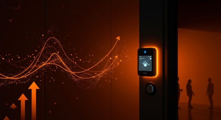 Interacción con IA conversacional Alexa+ en timbre inteligente Ring, destacando avances en automatización y tecnología smart home.