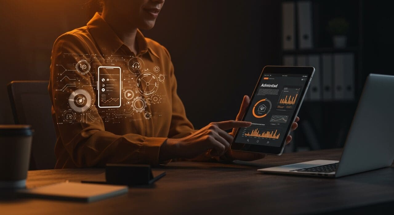 App con IA Adminiad simplificando la gestión administrativa en PYMEs con tecnología avanzada y automatización.