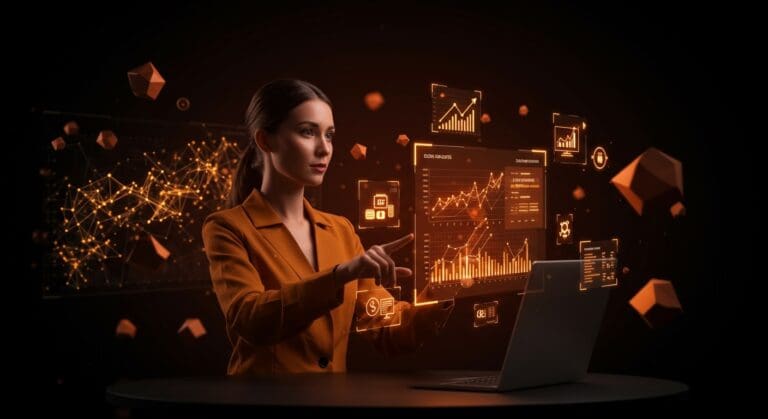 Elena utilizando IA aplicada y automatización comercial para impulsar ventas y productividad en startups y emprendedores.