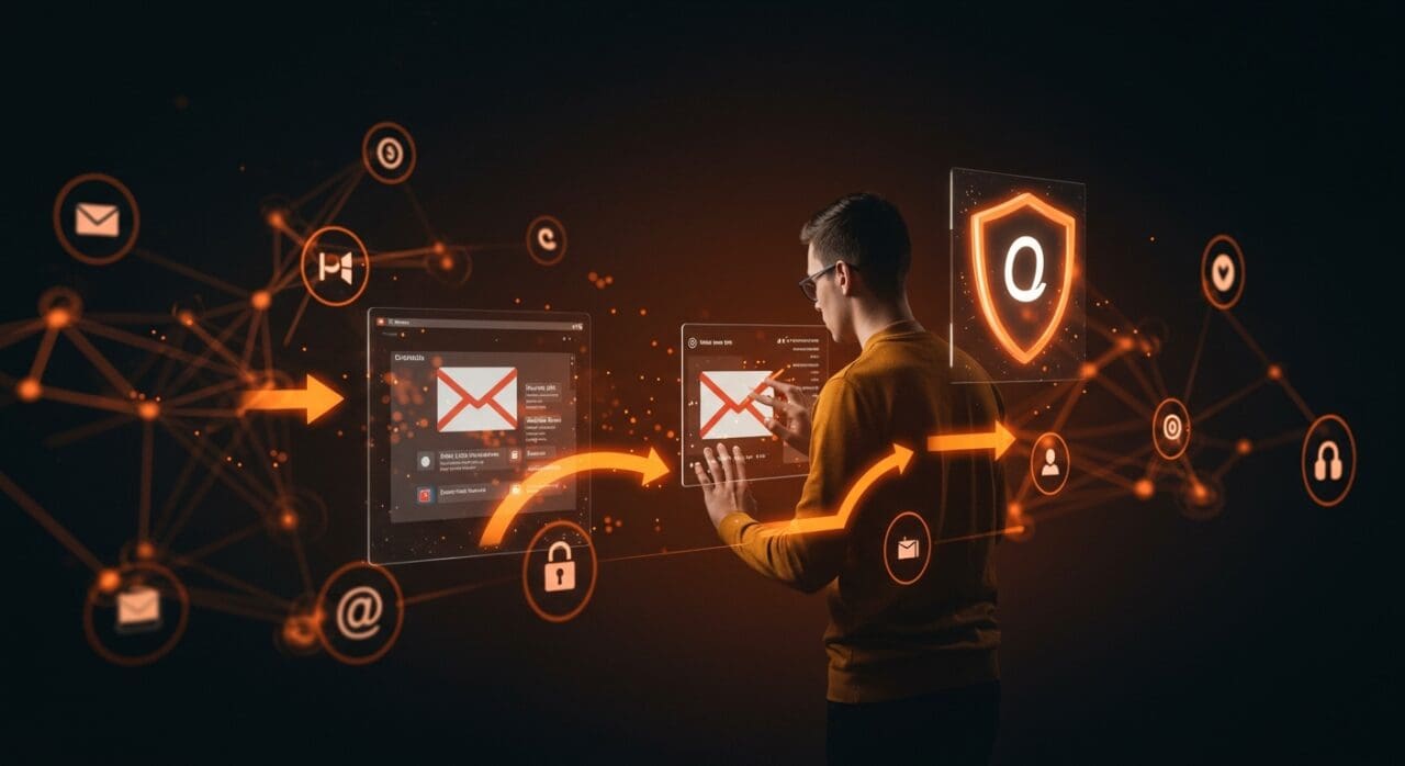 Automatización y seguridad en gestión de emails empresariales con integración segura en Gmail y Microsoft 365 para startups.