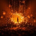 Ilustración de brecha de datos y renuncia de CEO en Coupang, reflejando lecciones de ciberseguridad para startups LATAM en retailtech.