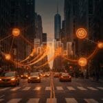 Reducción de contaminación por congestion pricing en Nueva York con movilidad urbana sostenible e innovación de startups.