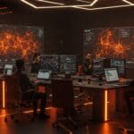 Emprendedores en Málaga colaborando en startups de ciberseguridad e inteligencia artificial durante Demo Day de Startup Inspire.