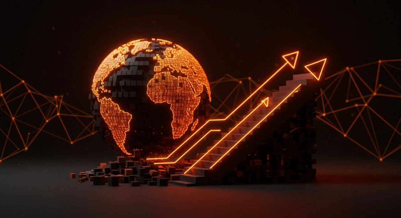 Representación visual de la desigualdad económica global mostrando concentración de riqueza y oportunidades para founders LATAM según World Inequality Report.