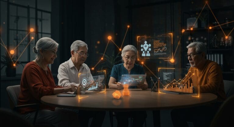 Startups chilenas innovando en la economía plateada con telemedicina, alfabetización digital y finanzas para adultos mayores en 2025.