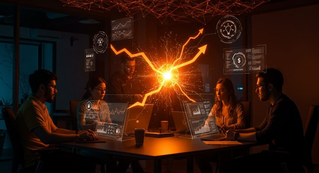 Ecosistema emprendedor tecnológico en España con startups y scaleups colaborando y creciendo mediante inversión y talento tecnológico.