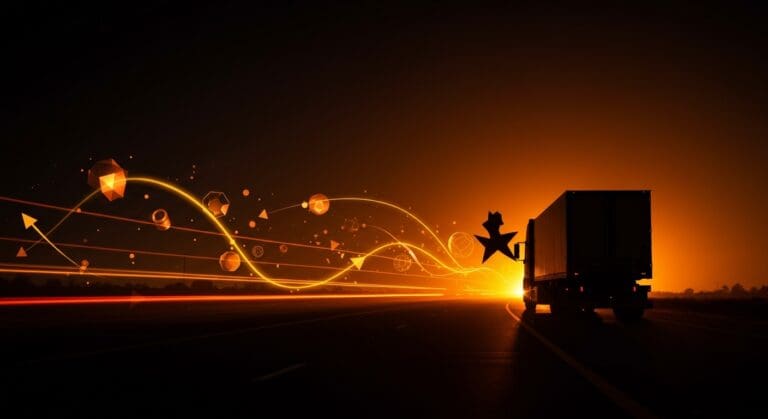 Escasez de conductores en el transporte estadounidense con enfoque en logística, regulación y tecnología aplicada al sector.