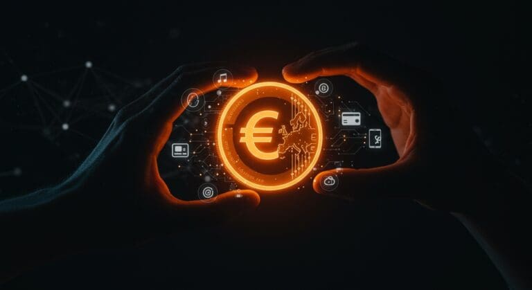 El euro digital como alternativa de pagos digitales impulsado por el Banco Central Europeo contra Visa, Mastercard y Big Tech en fintech.