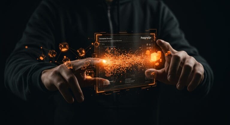 Imagen conceptual sobre evitar UUIDv4 como clave primaria en PostgreSQL para mejorar rendimiento y escalabilidad en SaaS.