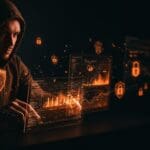 Expertos en seguridad informática enfrentando riesgos de hacking y filtración de datos en startups.