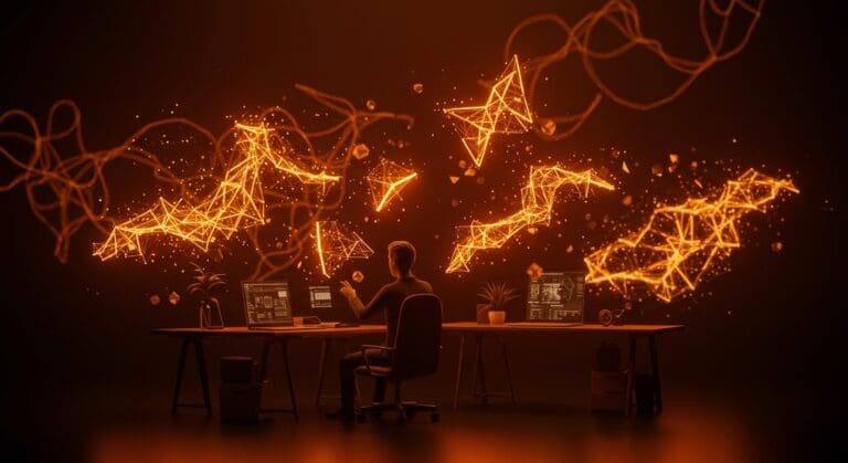 Visualización 3D con IA aplicada usando Gaussian splatting, destacando técnicas de machine learning y deep learning para startups tecnológicas.