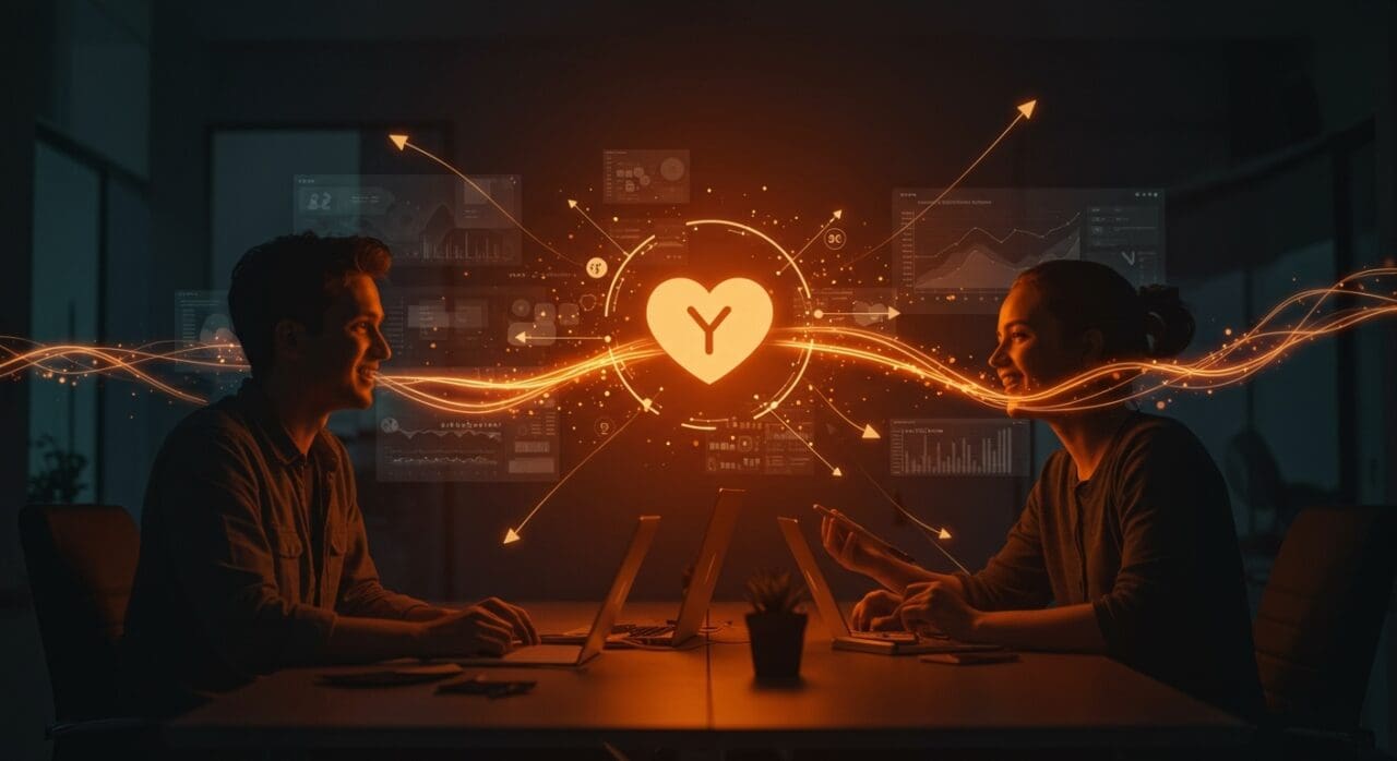 Givefront fintech para nonprofits recaudando inversión con apoyo de YC, ilustrado como jóvenes emprendedores innovando en tecnología financiera social.