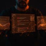 Comparativa visual de los lenguajes de programación Go, Rust y Zig para tecnología y desarrollo de software en 2025.