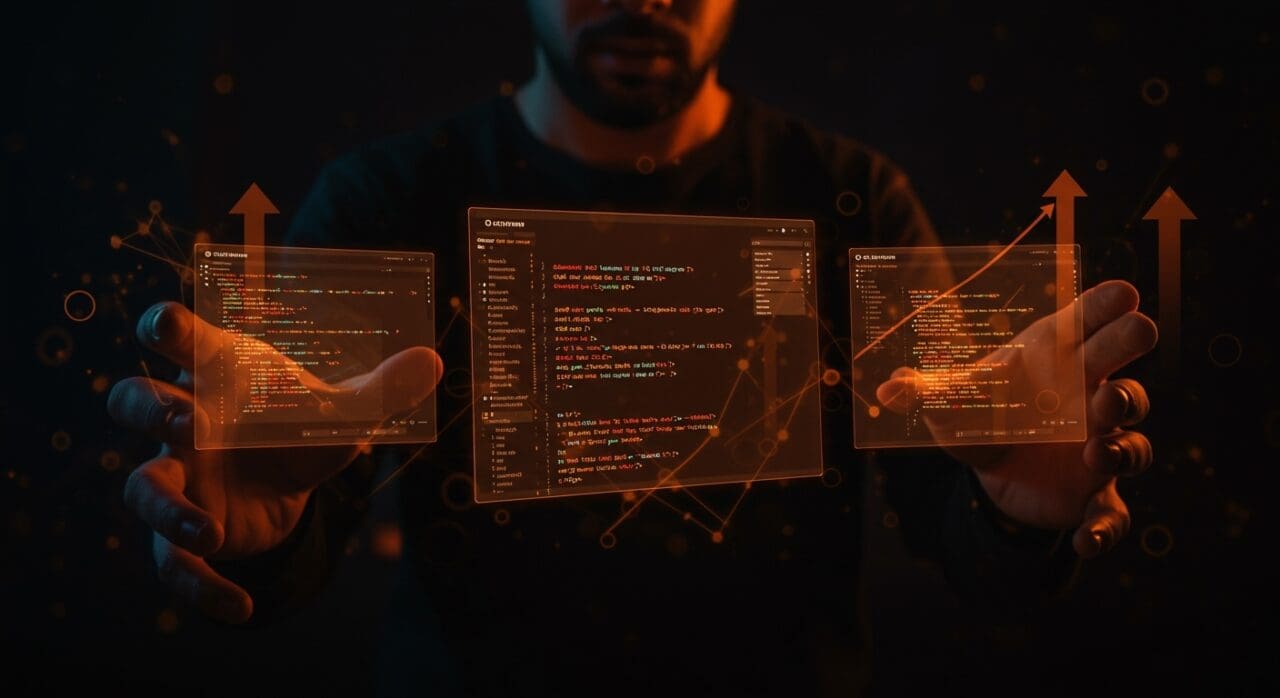 Comparativa visual de los lenguajes de programación Go, Rust y Zig para tecnología y desarrollo de software en 2025.