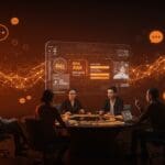 Startup founders utilizando la traducción en tiempo real de Google Translate basada en IA para mejorar la comunicación multilingüe en equipos founders.