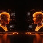 Comparativa visual entre GPT-5.2 de OpenAI y Google Gemini 3 en un entorno digital que simboliza la revolución de la inteligencia artificial para startups tecnológicas.