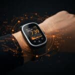 Dispositivo wearable healthtech innovador del MIT para monitoreo no invasivo de glucosa con IA aplicada y biotecnología.