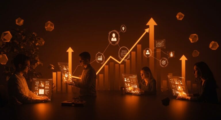 Equipo tecnológico remoto colaborando en startup, destacando cultura laboral y crecimiento basado en valores.