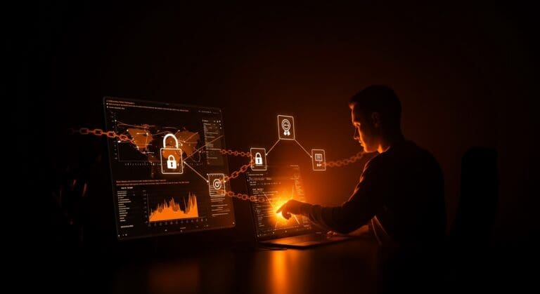 Visualización digital del protocolo ACME y la automatización de certificados TLS mejorando la seguridad web global.