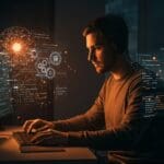 Desarrollador de software utilizando IA aplicada para automatizar programación artesanal y optimizar productividad en startups tecnológicas.