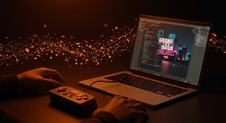 Juego GTA Vice City en navegador usando WebAssembly mostrando innovación tecnológica y desarrollo web en LATAM.