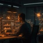 Ingeniero fundador trabajando en IA aplicada a salud mental en startup de San Francisco, destacando oportunidades de crecimiento y operaciones.