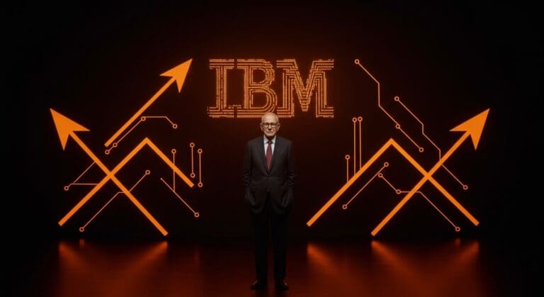 Retrato de Lou Gerstner simbolizando liderazgo e innovación en la transformación cultural de IBM dentro del ecosistema tecnológico.