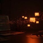 Malware en npm robando mensajes de WhatsApp con análisis visual de cadena de suministro y seguridad tecnológica.